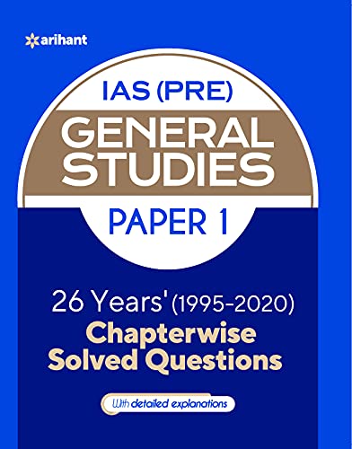 General Studies Paper 26 Years Chapterwise Solved Questions UPSC IAS Pre (Eng.)